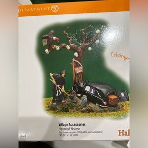 ✨•Department 56 Halloween Haunted Hearse Decor•✨